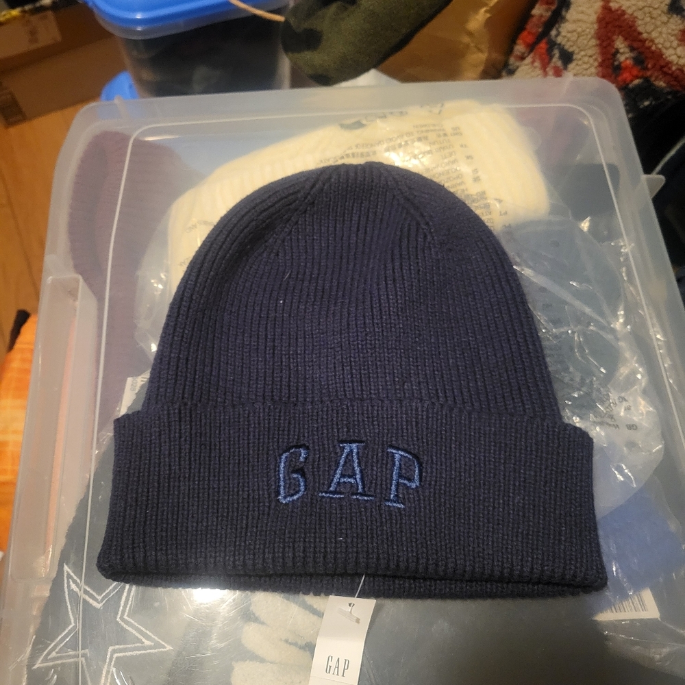 GAP Navy Blue Knit Beanie